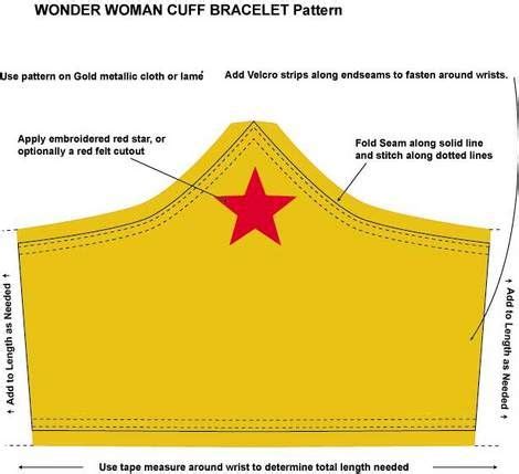 Printable Wonder Woman Cuffs
